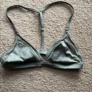 Navy green bra